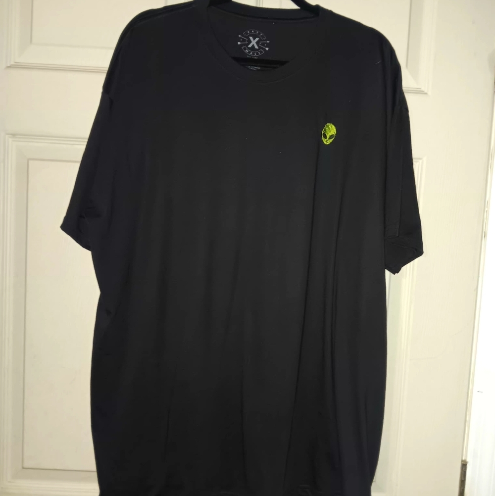 East X West Black Mens T Shirt Sz 3XL Alien Emberoidered On Chest